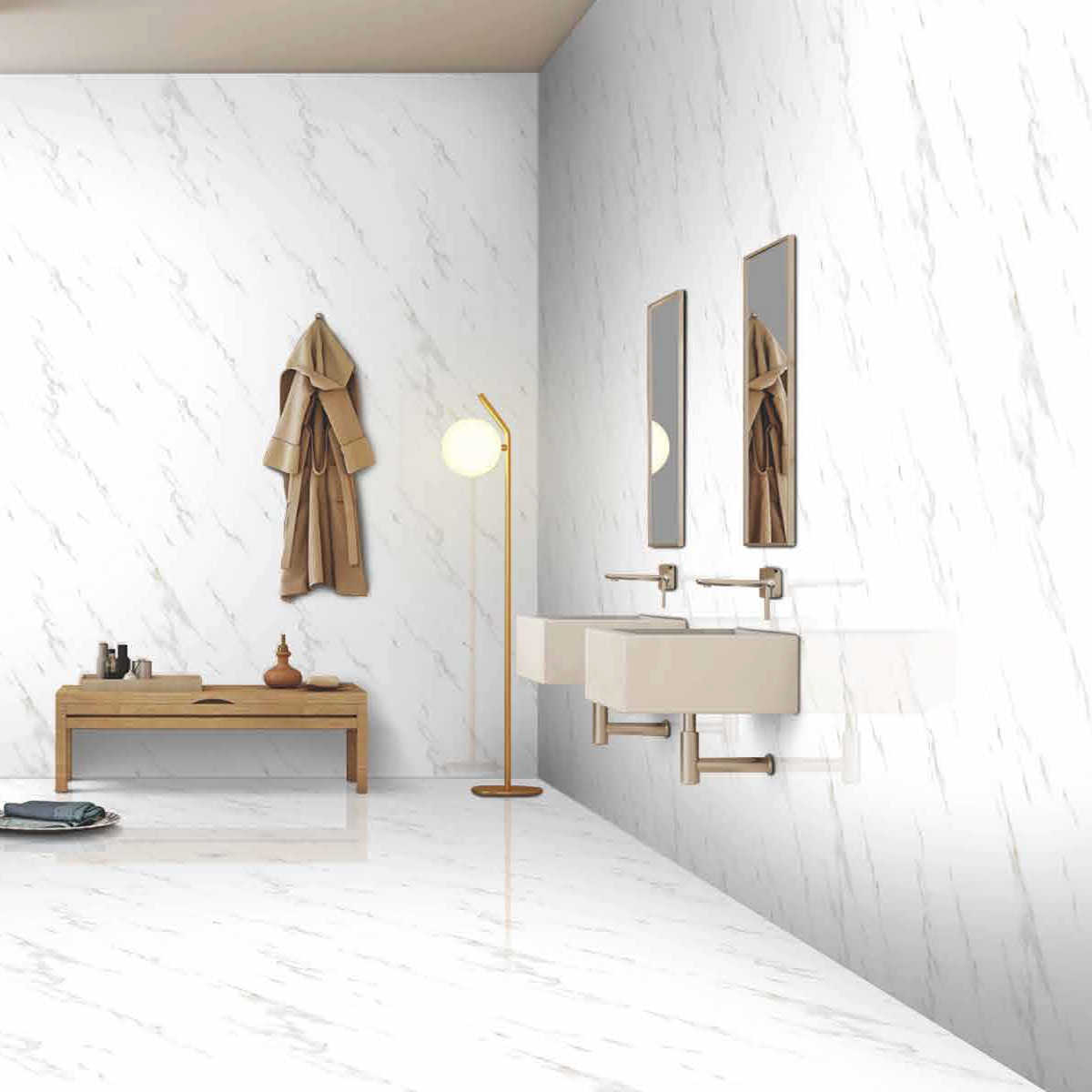 Calacatta Royal Stone Porcelain Wall/Floor Tiles  (Per M2)
