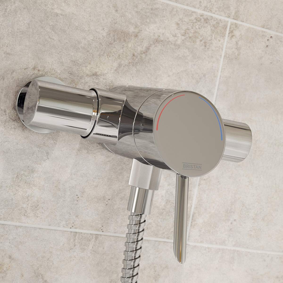 Bristan Acute Thermostatic Exposed Mini Valve Shower (AE SHXAR C)