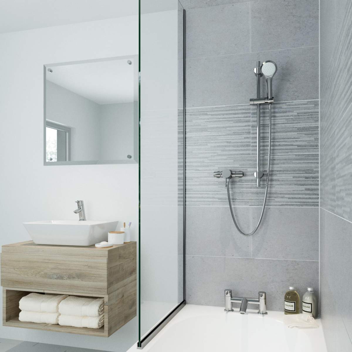 Bristan Acute Thermostatic Exposed Mini Valve Shower (AE SHXAR C)