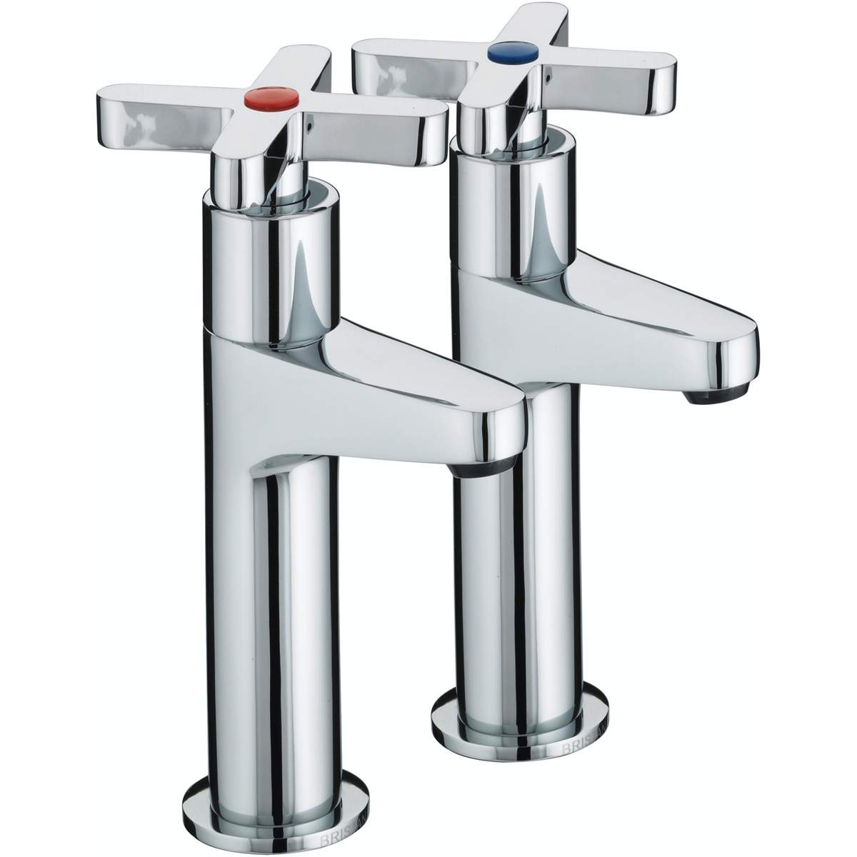 Bristan Design Utility X-Head High Neck Pillar Taps (DUX HNK C)