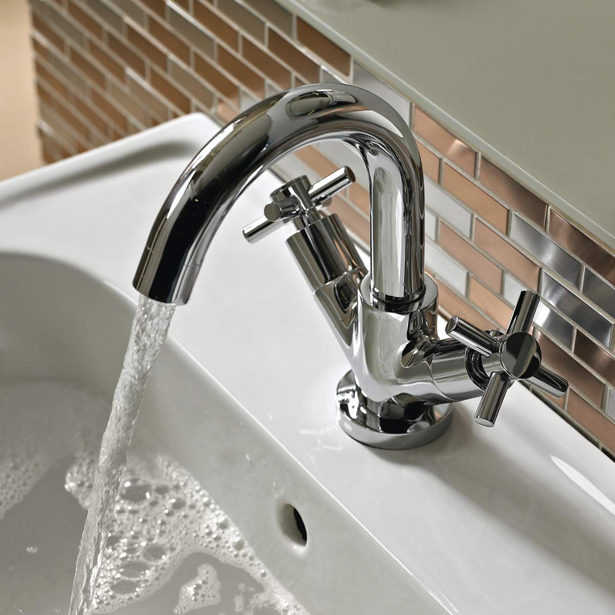 Bristan Decade Basin Mixer with Clicker Waste (DX BAS C)