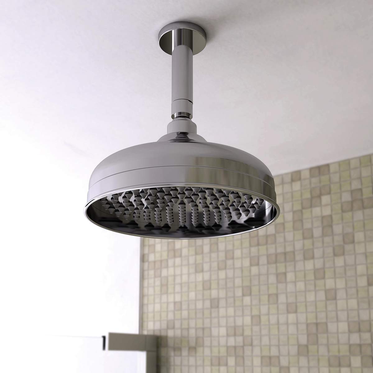 Bristan Round Traditional 200mm Fixed Head (FH TDRD02 C)
