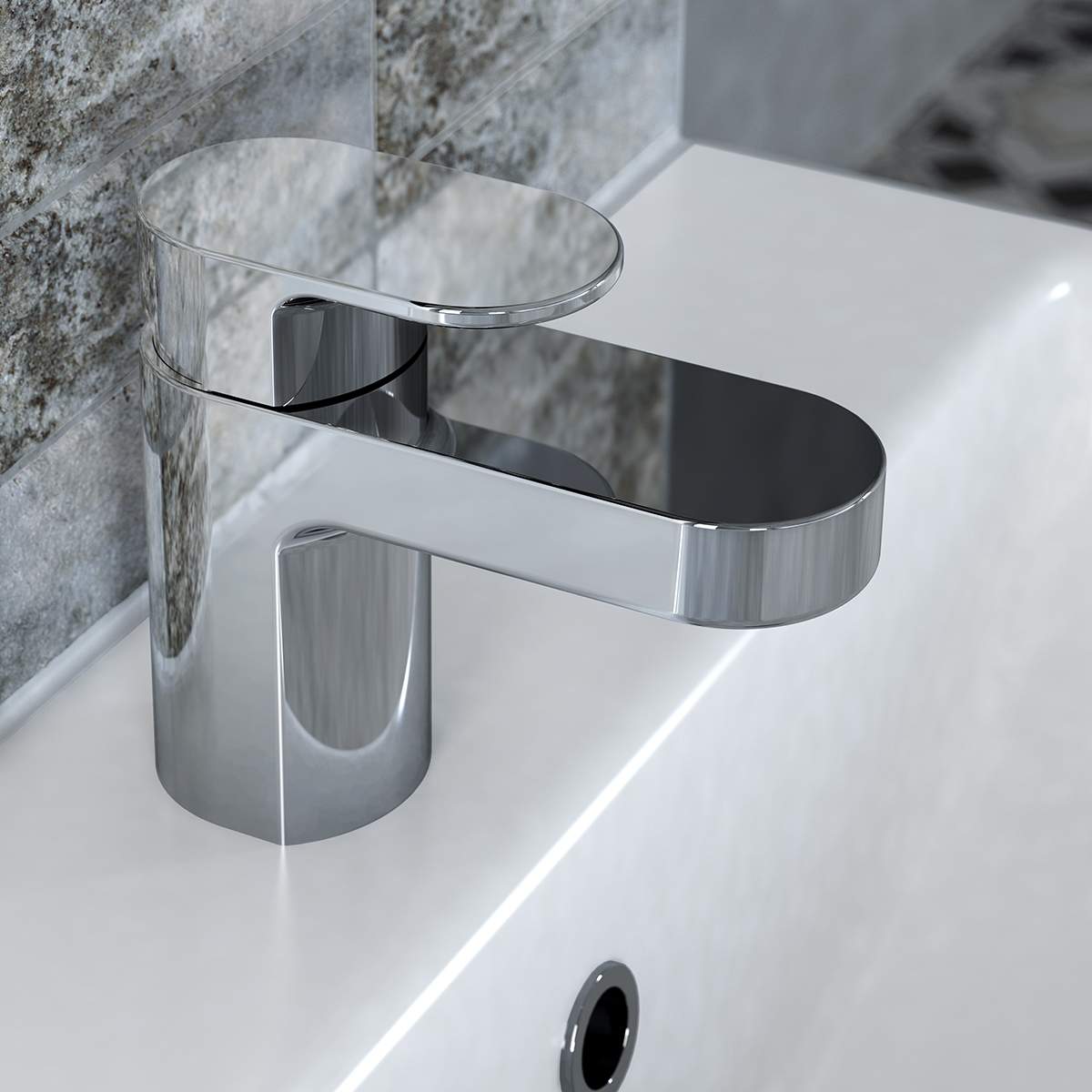 Bristan Frenzy Basin Mixer with Clicker Waste (FRZ BAS C)