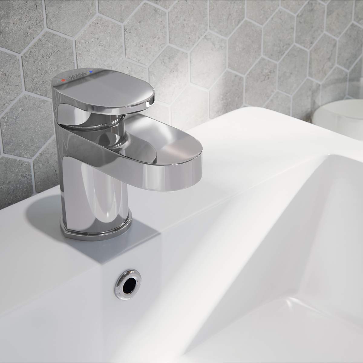 Bristan Frenzy Basin Mixer with Clicker Waste (FRZ BAS C)
