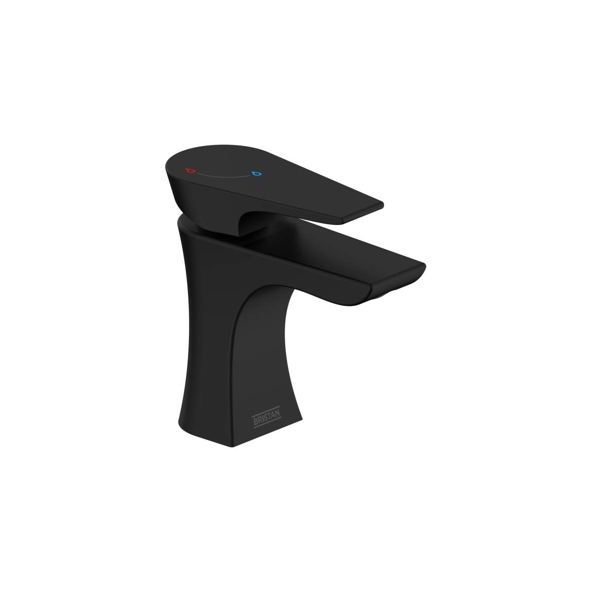 Bristan Hourglass Eco Start Basin Mixer with Clicker Waste (HOU ES BAS BLK)