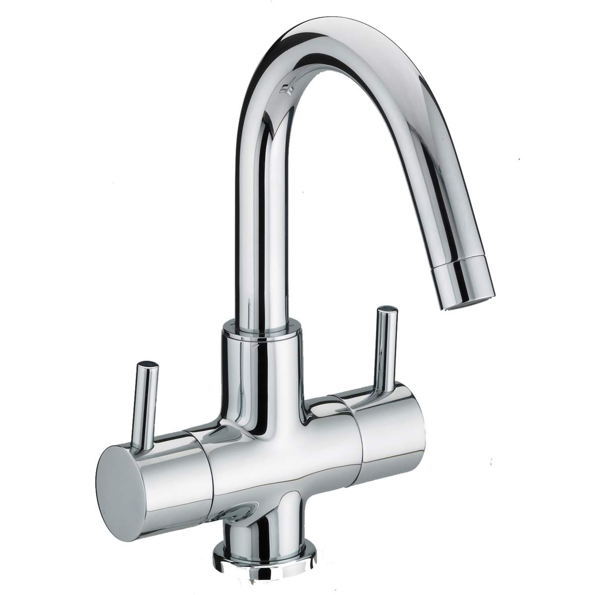 Bristan Prism Twin Handled Basin Mixer without Waste (PM BAS2 C)