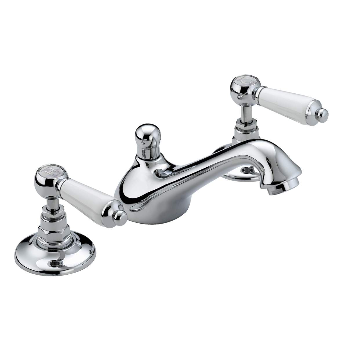 Bristan Renaissance 3-Hole Basin Mixer with Pop-Up Waste (RS2 3HBAS C)