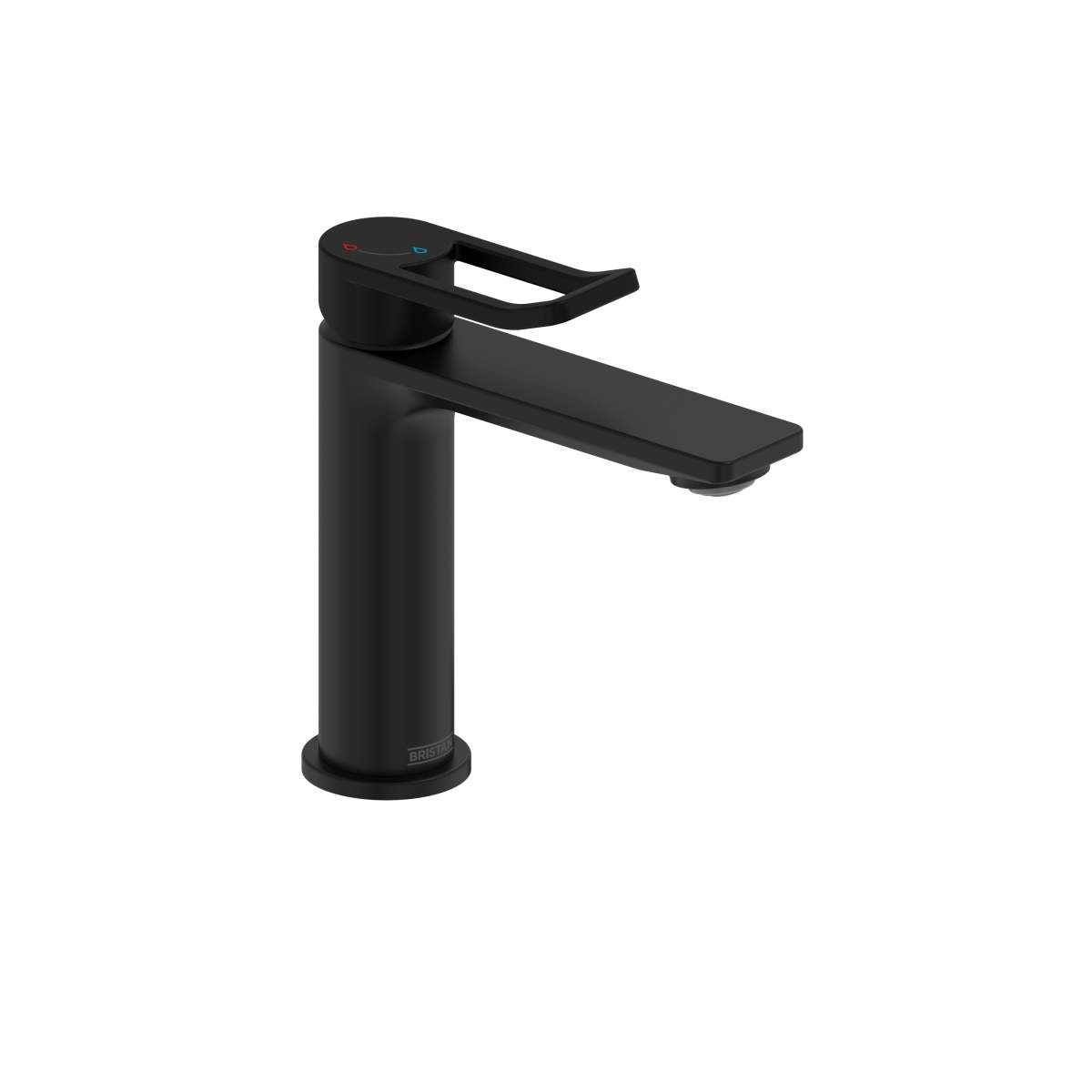 Bristan Saffron Eco Start Basin Mixer with Clicker Waste (SAF ES BAS BLK)