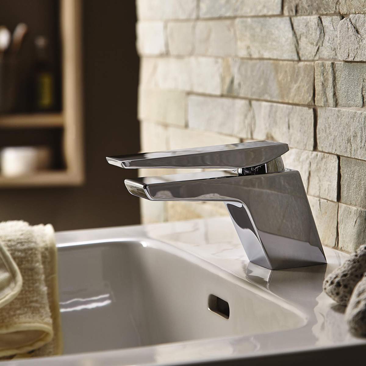 Bristan Sail Basin Mixer with Clicker Waste (SAI BAS C)