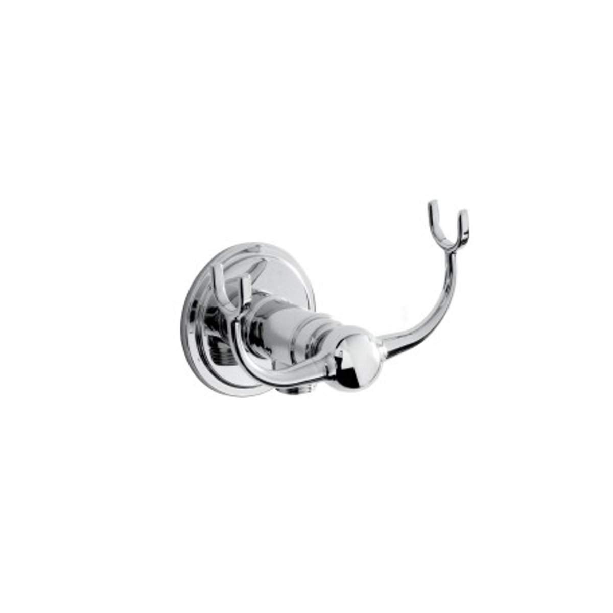 Bristan Traditional Wall Outlet with Handset Cradle and Round Plate (TD WORDCD05 C)