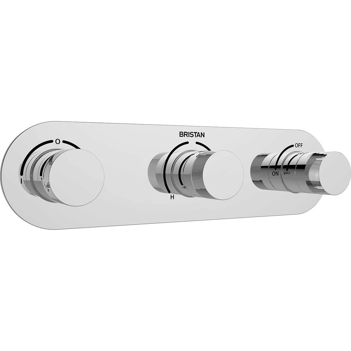 Bristan Tria Recessed Shower Valve with Diverter and Stopcock (TRI SHC3DIV C)