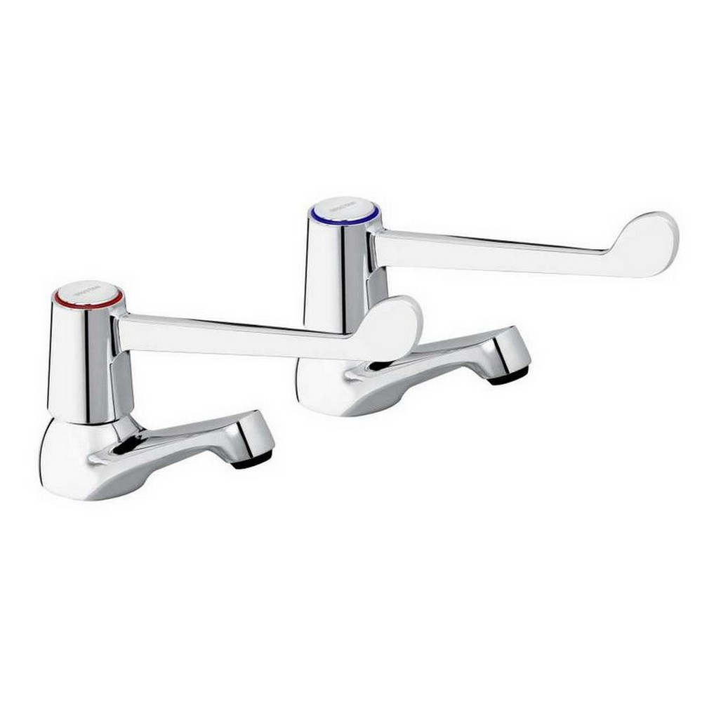 Bristan Basin Taps with 6'' (152Mm) Levers (VAL2 1/2 C 6 CD)
