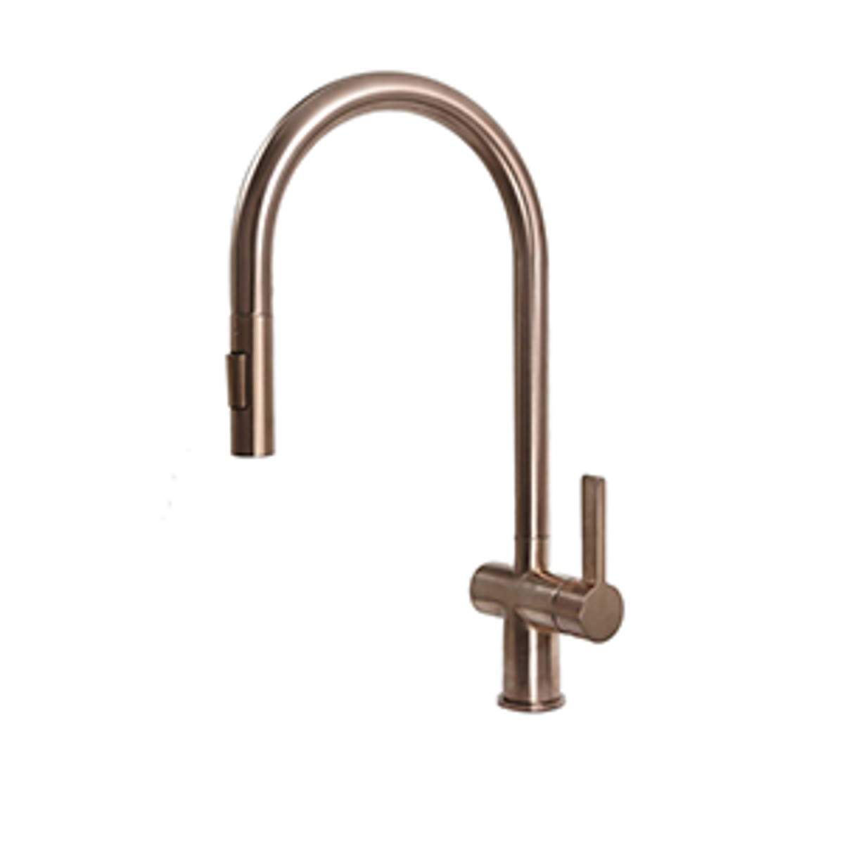 JTP Vos Brushed Bronze Single Lever Pull Out Sink Mixer