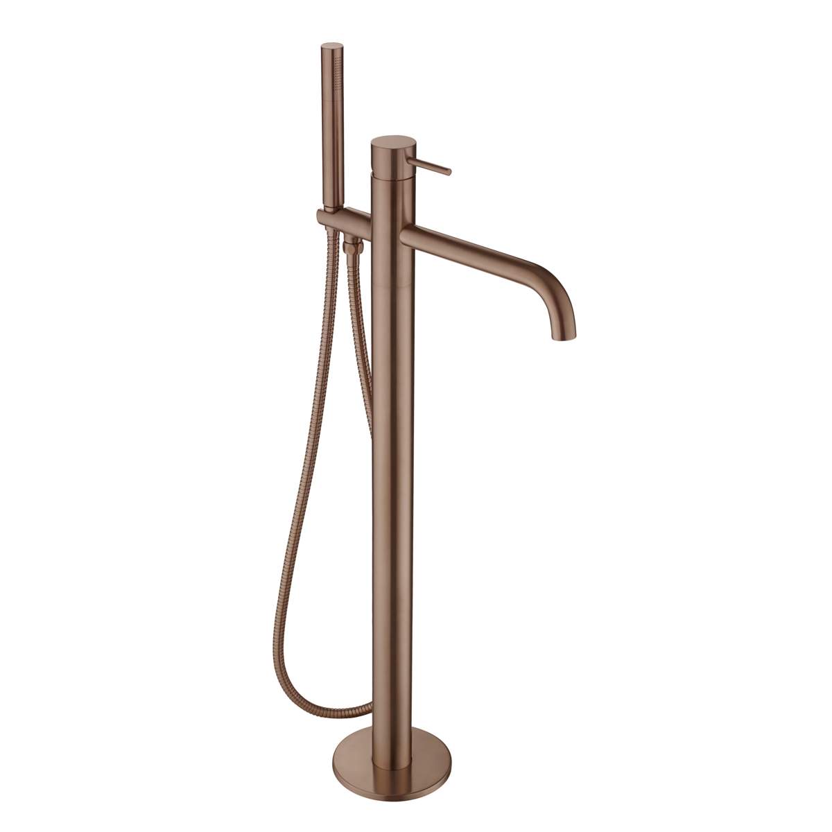 JTP Vos Brushed Bronze Floor Standing Bath Shower Mixer with Kit (21534BRZ)