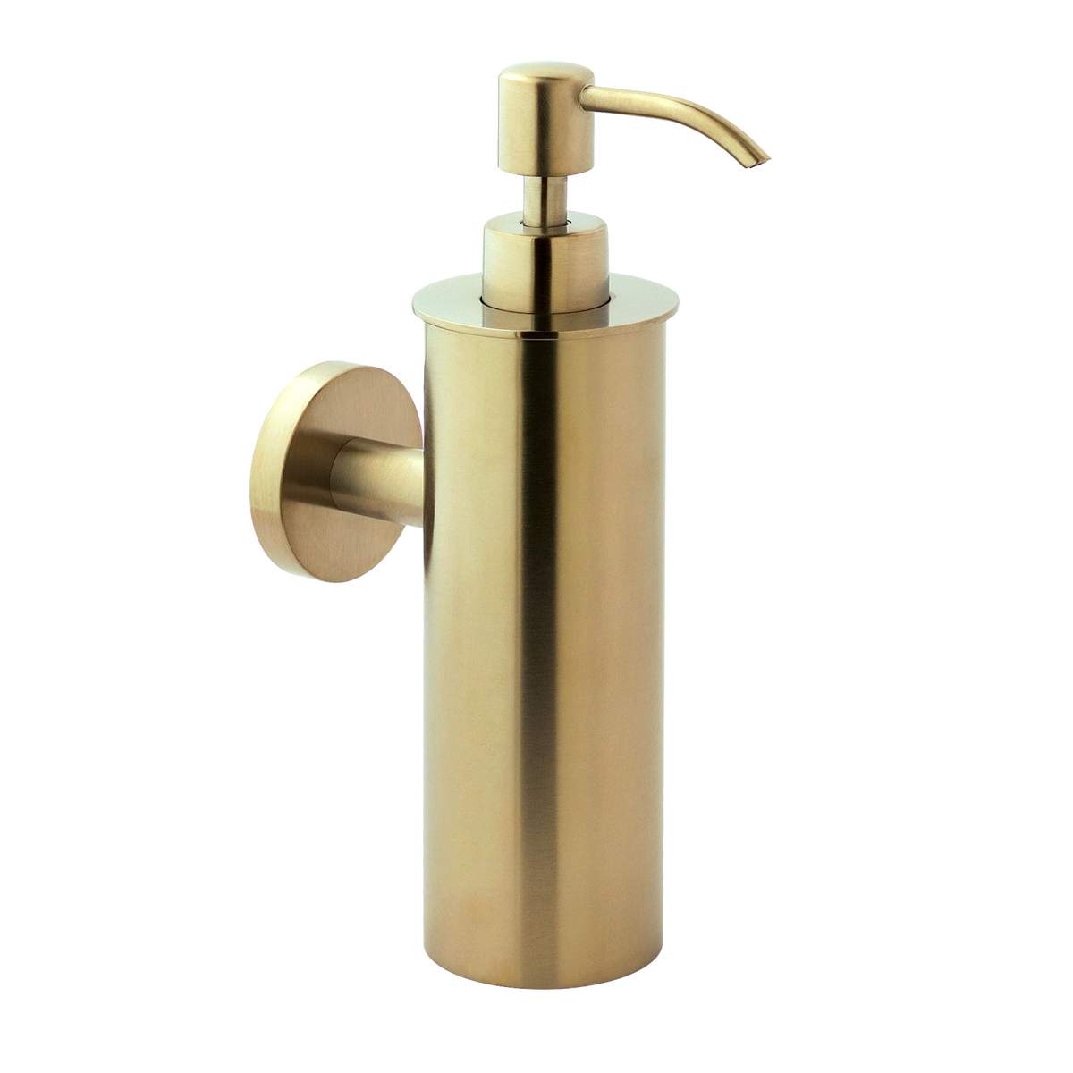JTP Vos Brushed Brass Wall Mounted Soap Dispenser