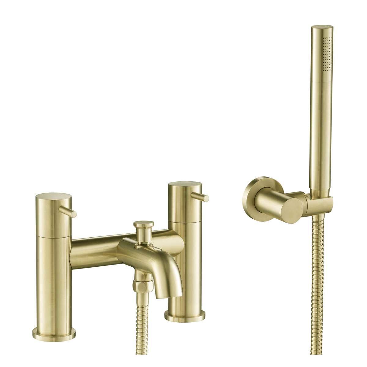 JTP Vos Brushed Brass Shower Mixer with Kit