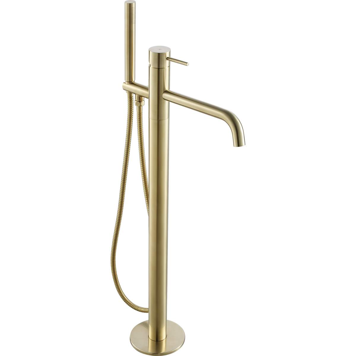 JTP Vos Brushed Brass Floor Standing Bath Shower Mixer with Kit (23534BBR)