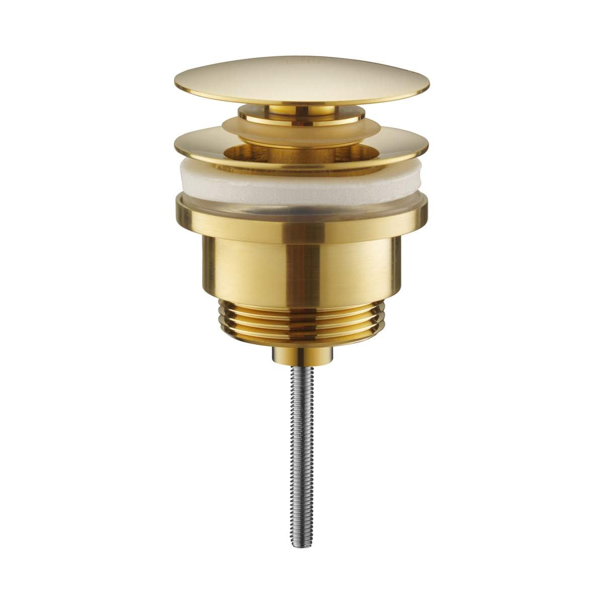 JTP Vos Brushed Brass Universal Slotted and Unslotted Basin Waste (23709SUNBBR)