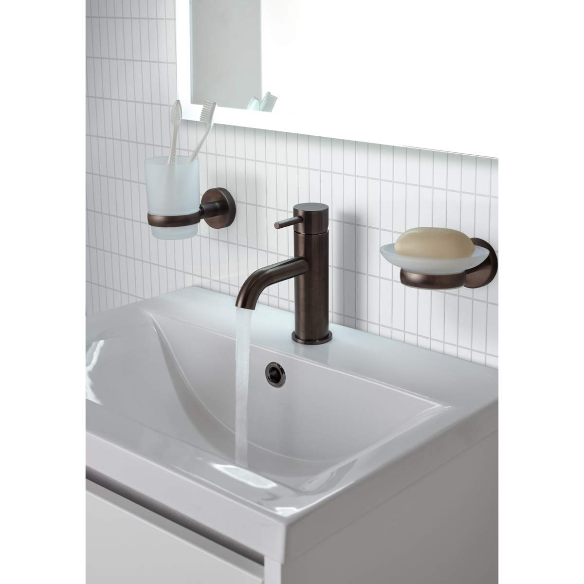 JTP Vos Brushed Black Single Lever Basin Mixer (27008ABBL)