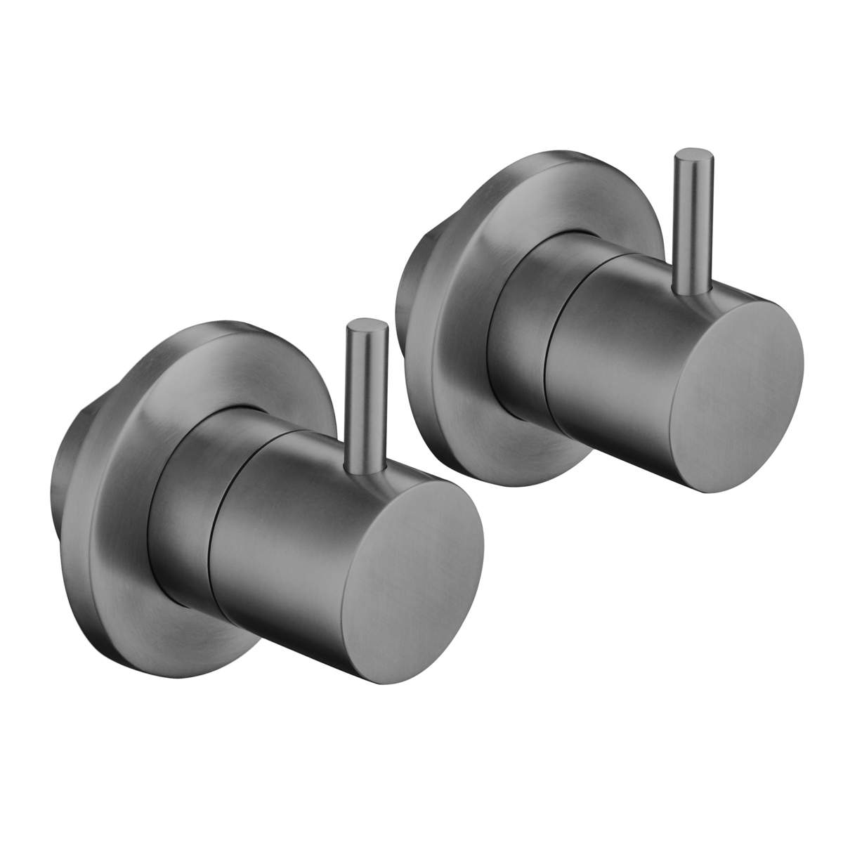 JTP Vos Brushed Black Wall Valves (27089BBL)