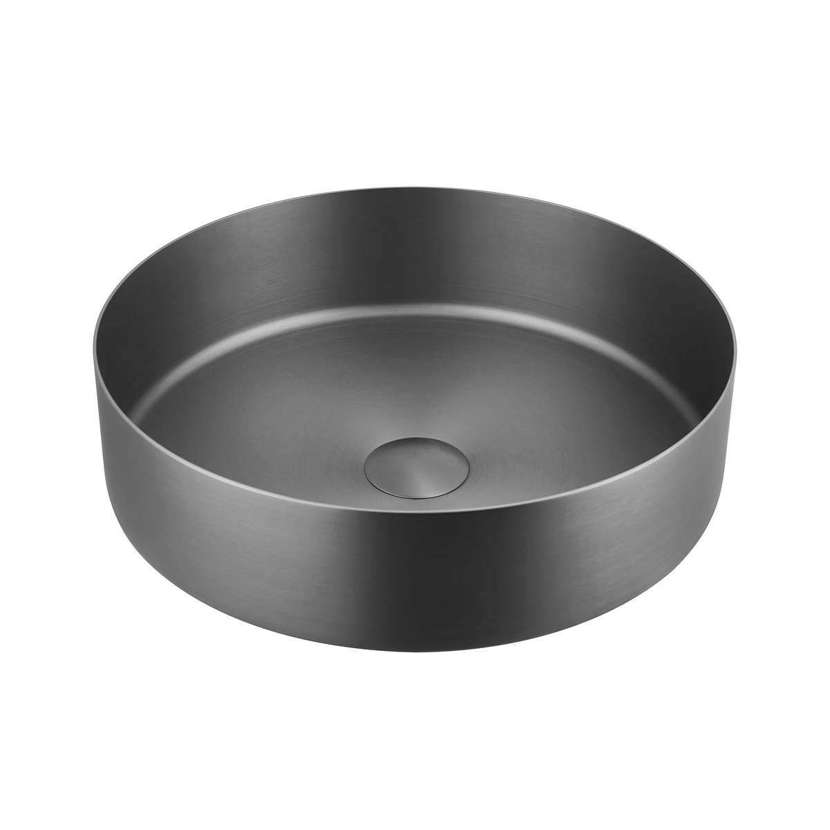 JTP Vos Brushed Black Grade 316 Stainless Steel Counter Top Basin (27CTR360BBL)