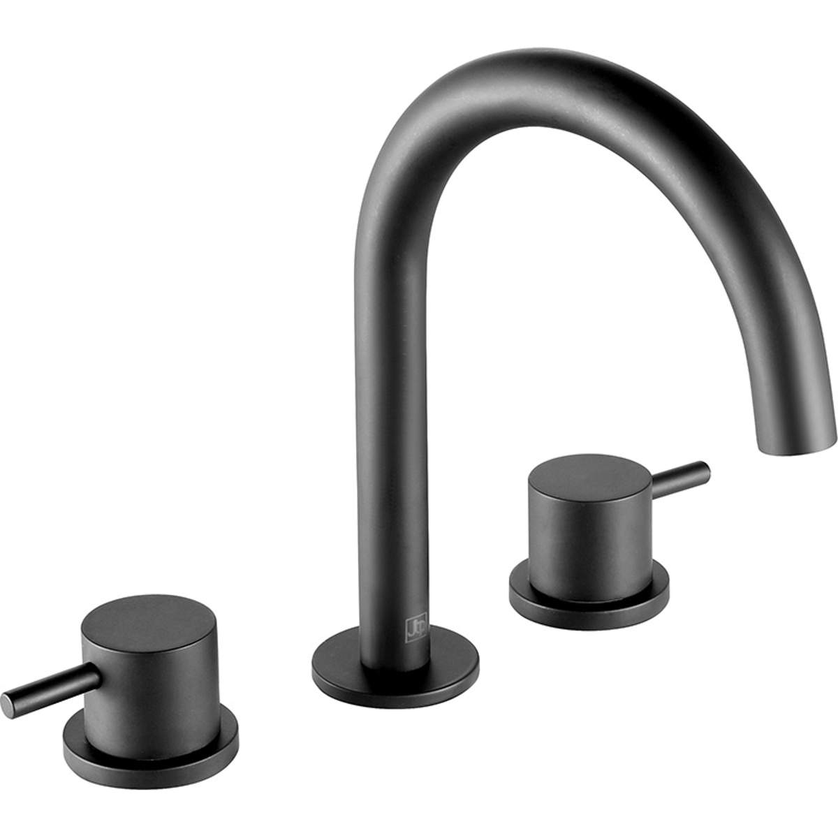 JTP Vos Matt Black 3 Hole Deck Mounted Basin Mixer (28193MB)