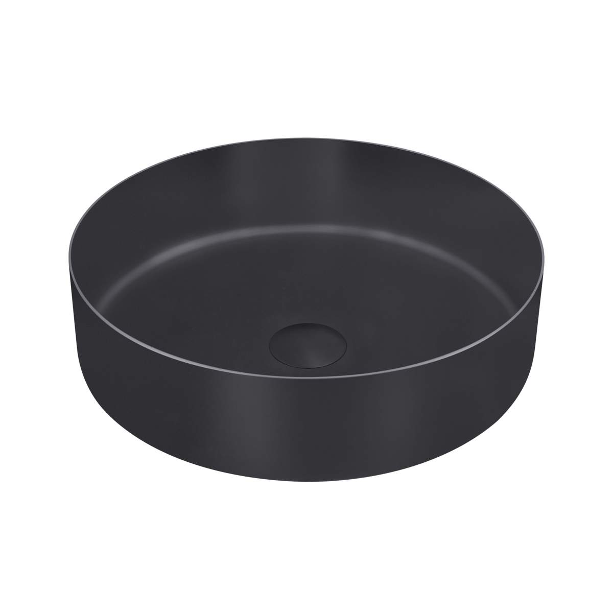 JTP Vos Matt Black Grade 316 Stainless Steel Counter Top Basin (28CTR360MB)