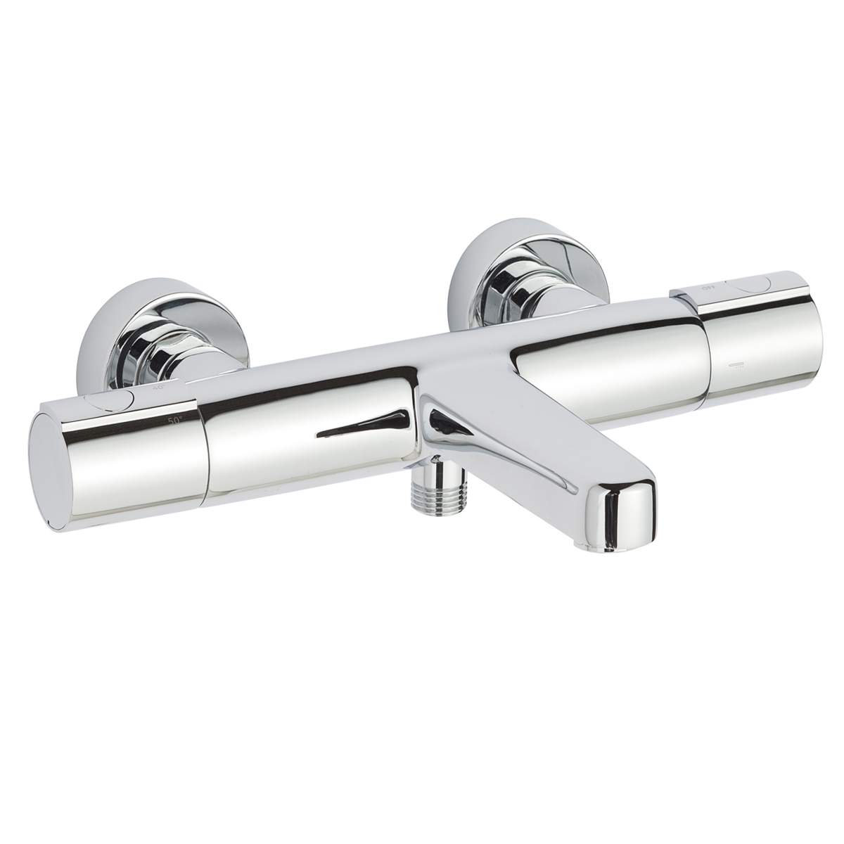 JTP Hugo Wall Mounted Thermostatic Bath Shower Mixer without Kit (29657)