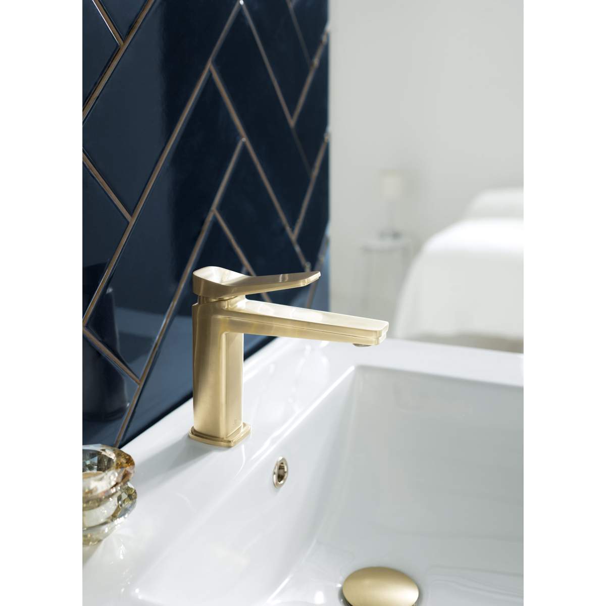 JTP Hix Brushed Brass Single Lever Basin Mixer (33001BBR)