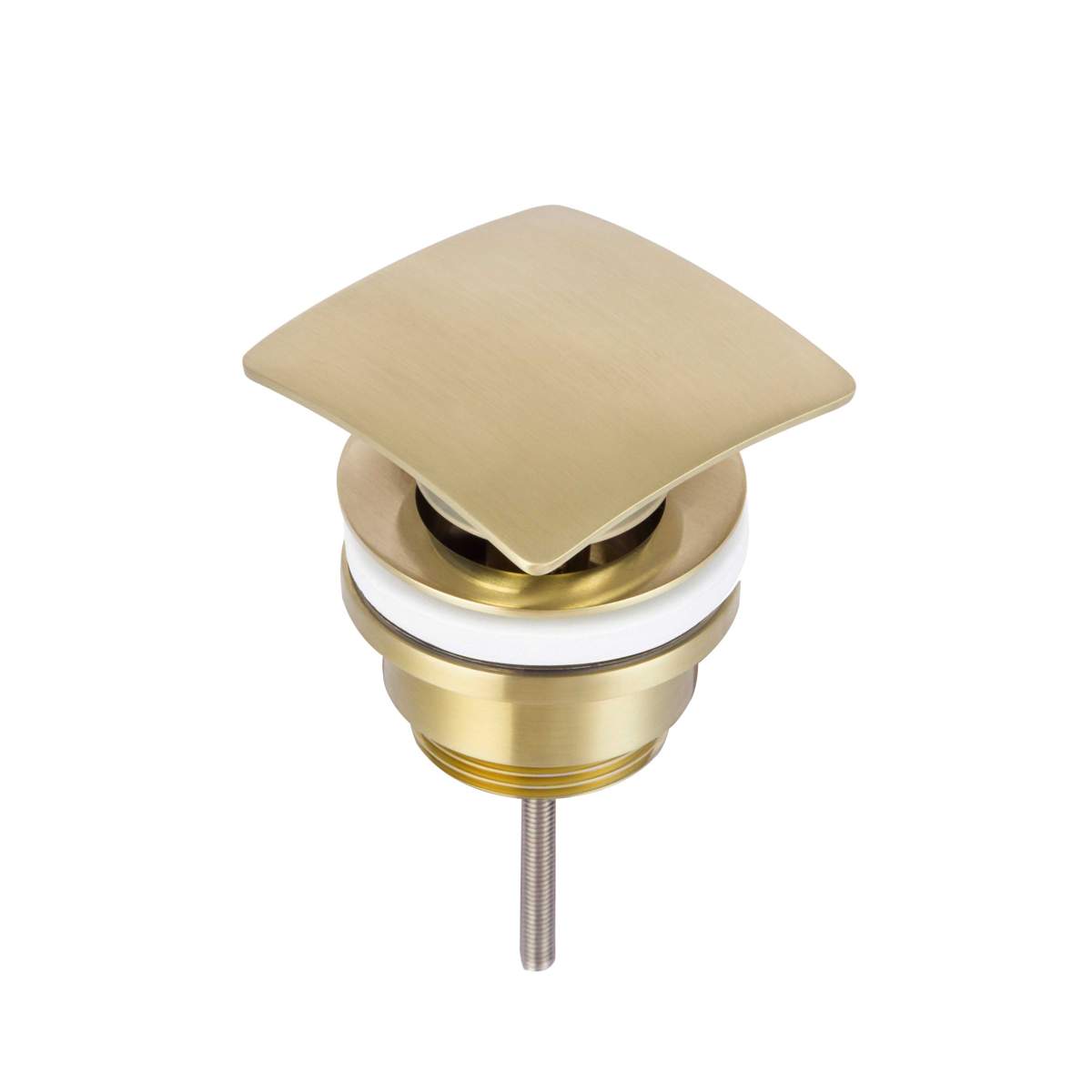 JTP Hix Brushed Brass Universal Slotted and Unslotted Basin Waste