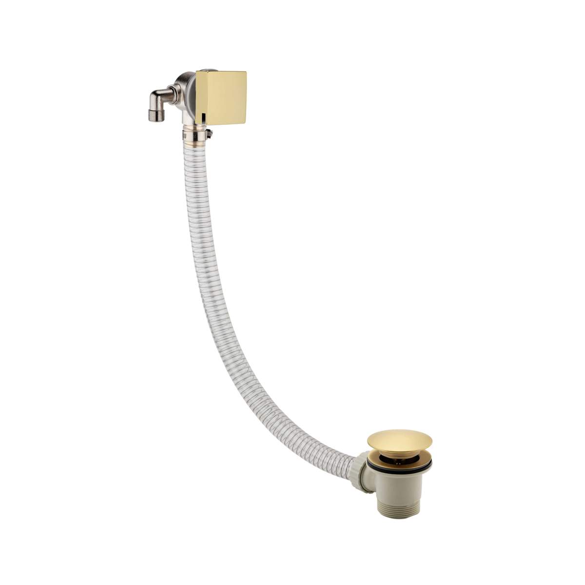 JTP Hix Brushed Brass Exofil with Click Clack Bath Waste (33809HACCBBR)