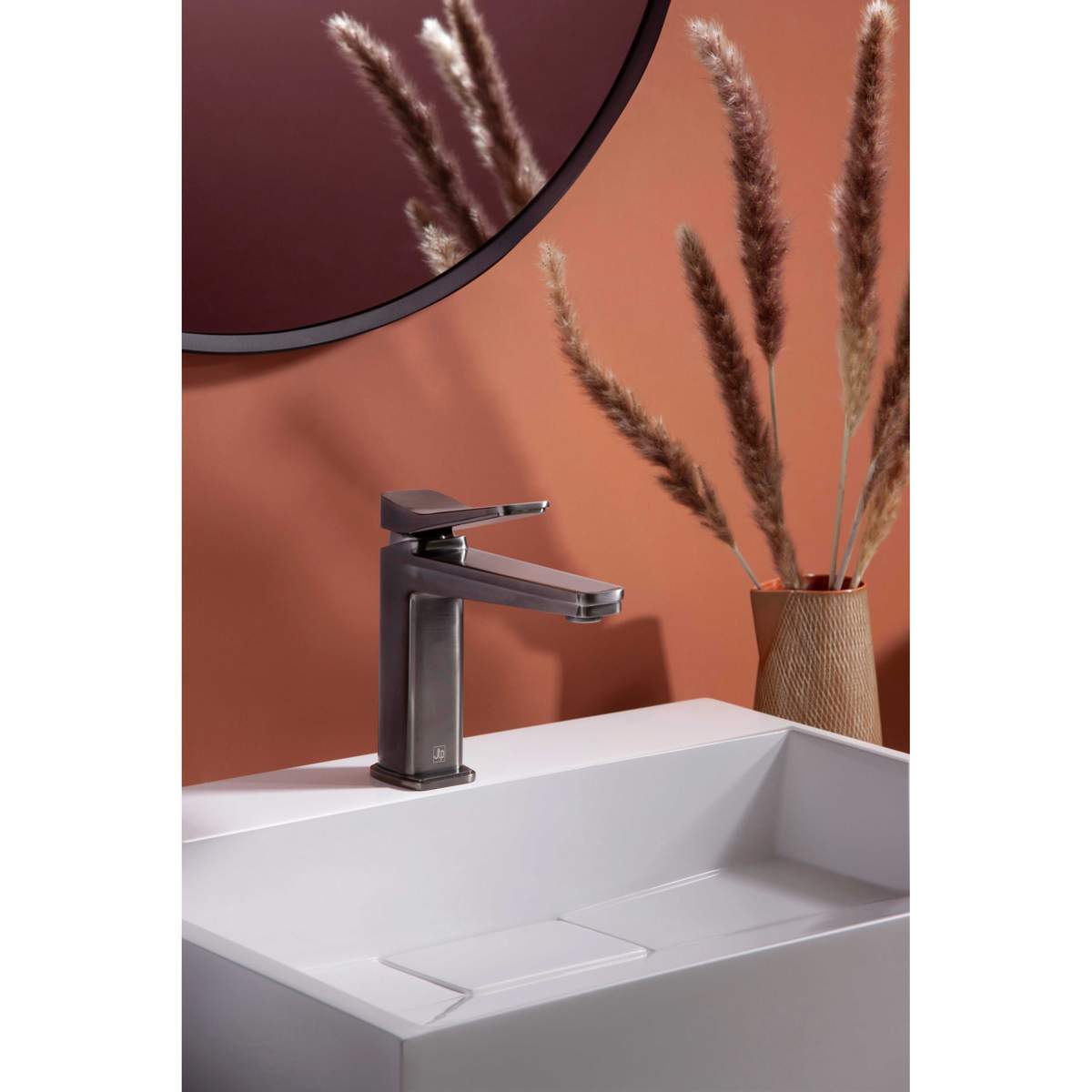 JTP Hix Brushed Black Single Lever Basin Mixer (37001BBL)