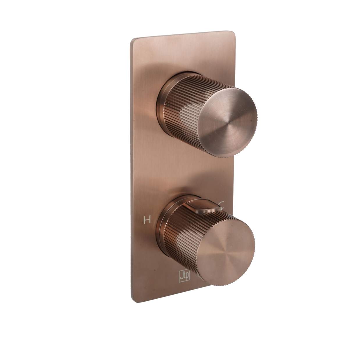 JTP Evo Brushed Bronze Thermostatic Concealed 2 Outlet Shower Valve (61671BRZ)