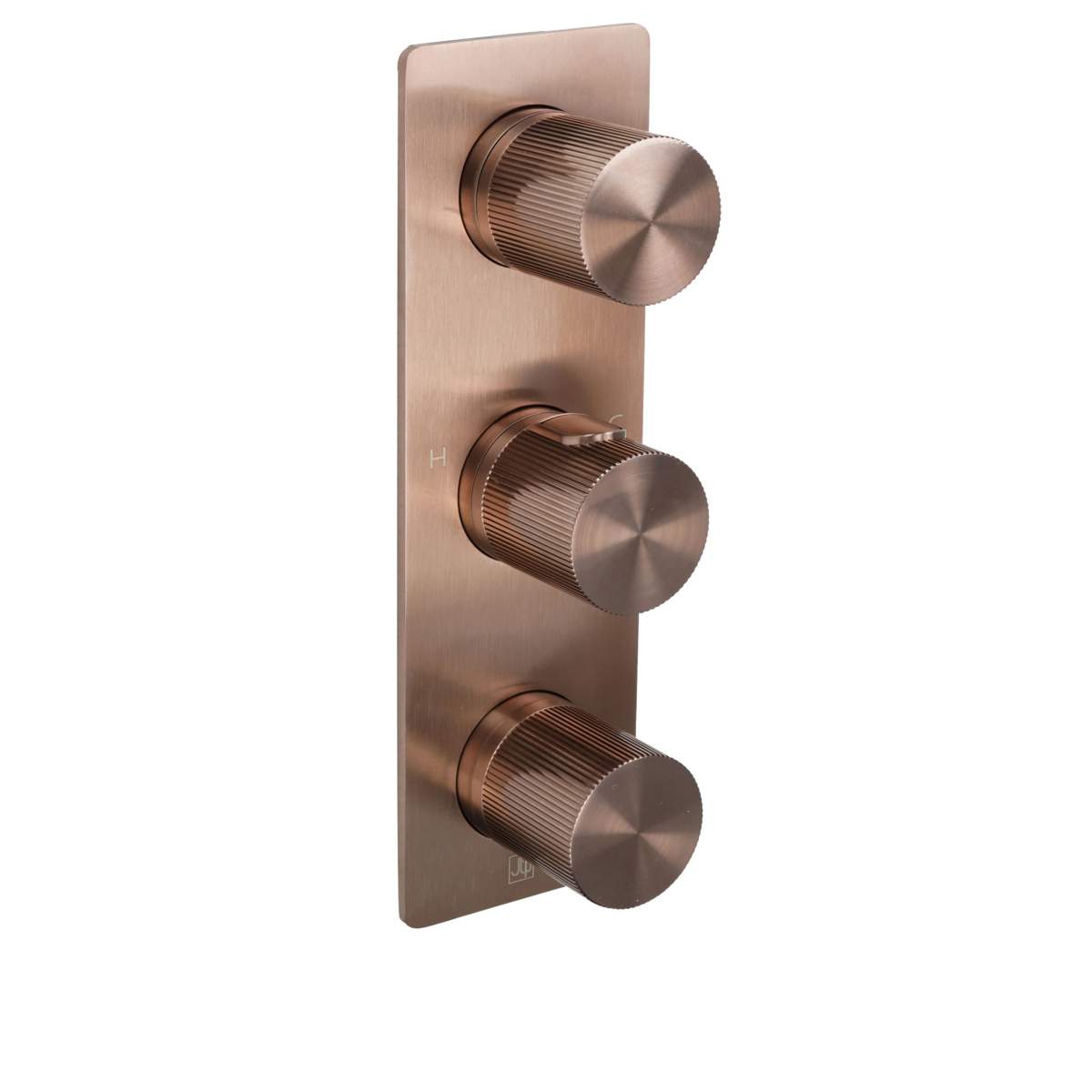 JTP Evo Brushed Bronze Thermostatic Concealed 2 Outlet Shower Valve (61690BRZ)