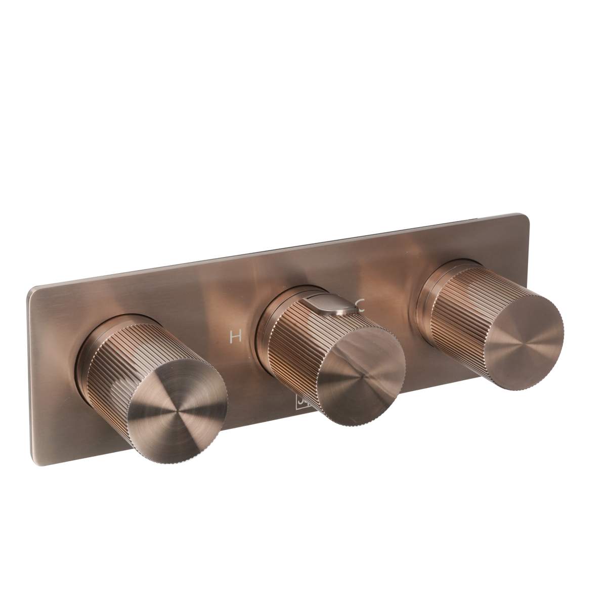 JTP Evo Brushed Bronze Thermostatic Concealed 3 Outlet Shower Valve (61692BRZ)