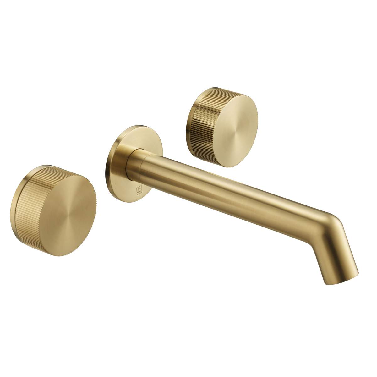 JTP Evo Brushed Brass 3 Hole Wall Mounted Basin Mixer (63089ABBR)