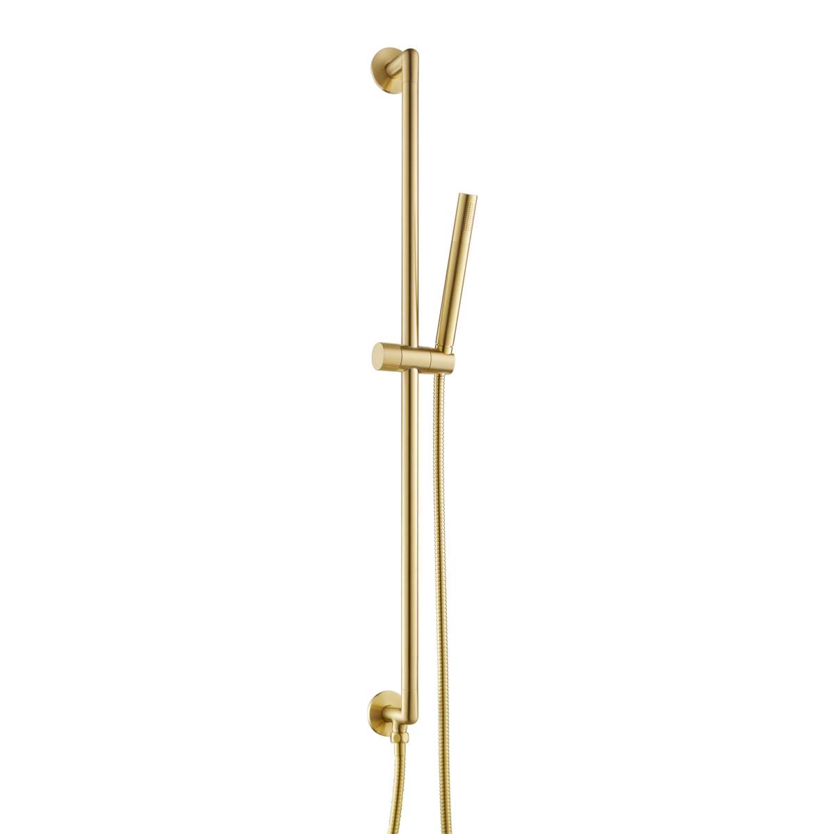 JTP Evo Brushed Brass Slide Rail with Pencil Shower Handle and Hose