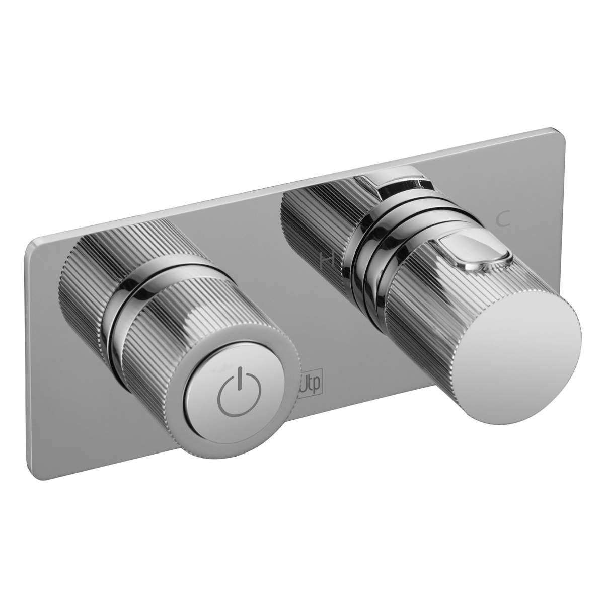 JTP Evo Chrome Thermostatic Concealed Push Button 2 Outlet Shower Valve (64122CH)