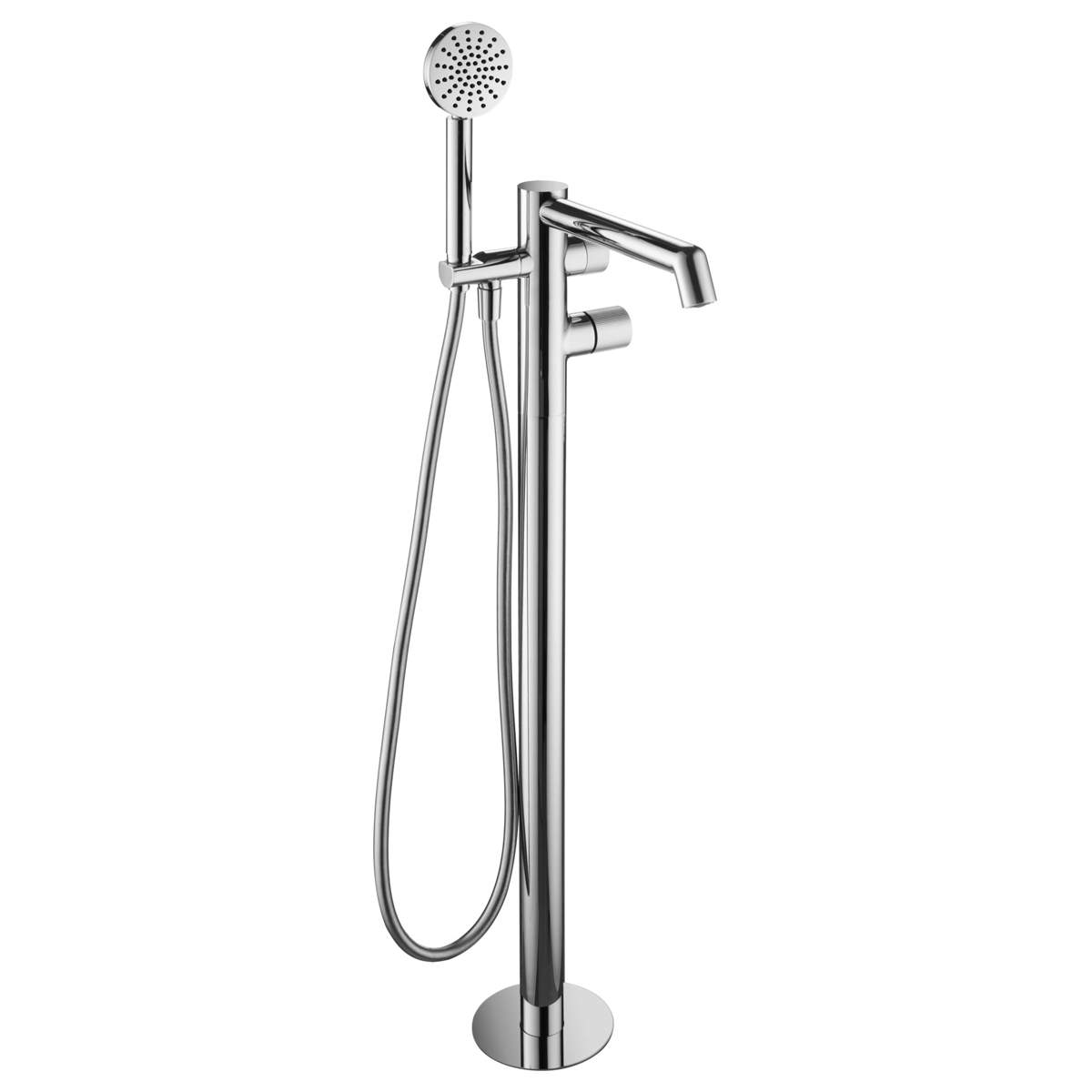 JTP Evo Chrome Floor Standing Bath Shower Mixer with Kit but no Lever (64534CH)