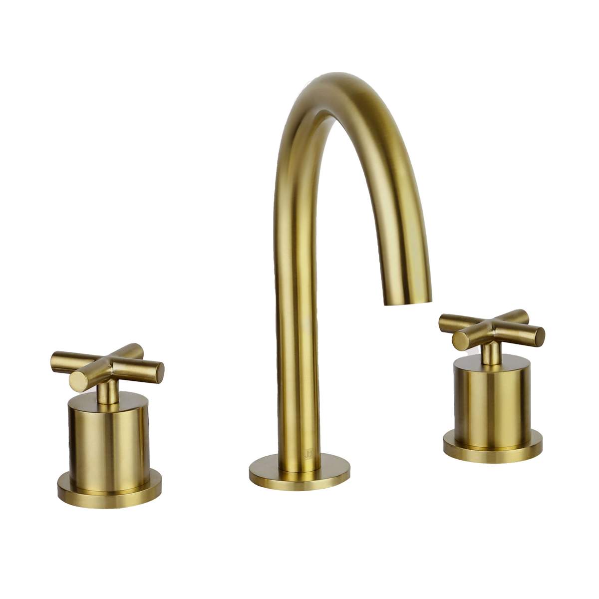 JTP Solex Brushed Brass 3 Hole Deck Mounted Basin Mixer (66193BBR)