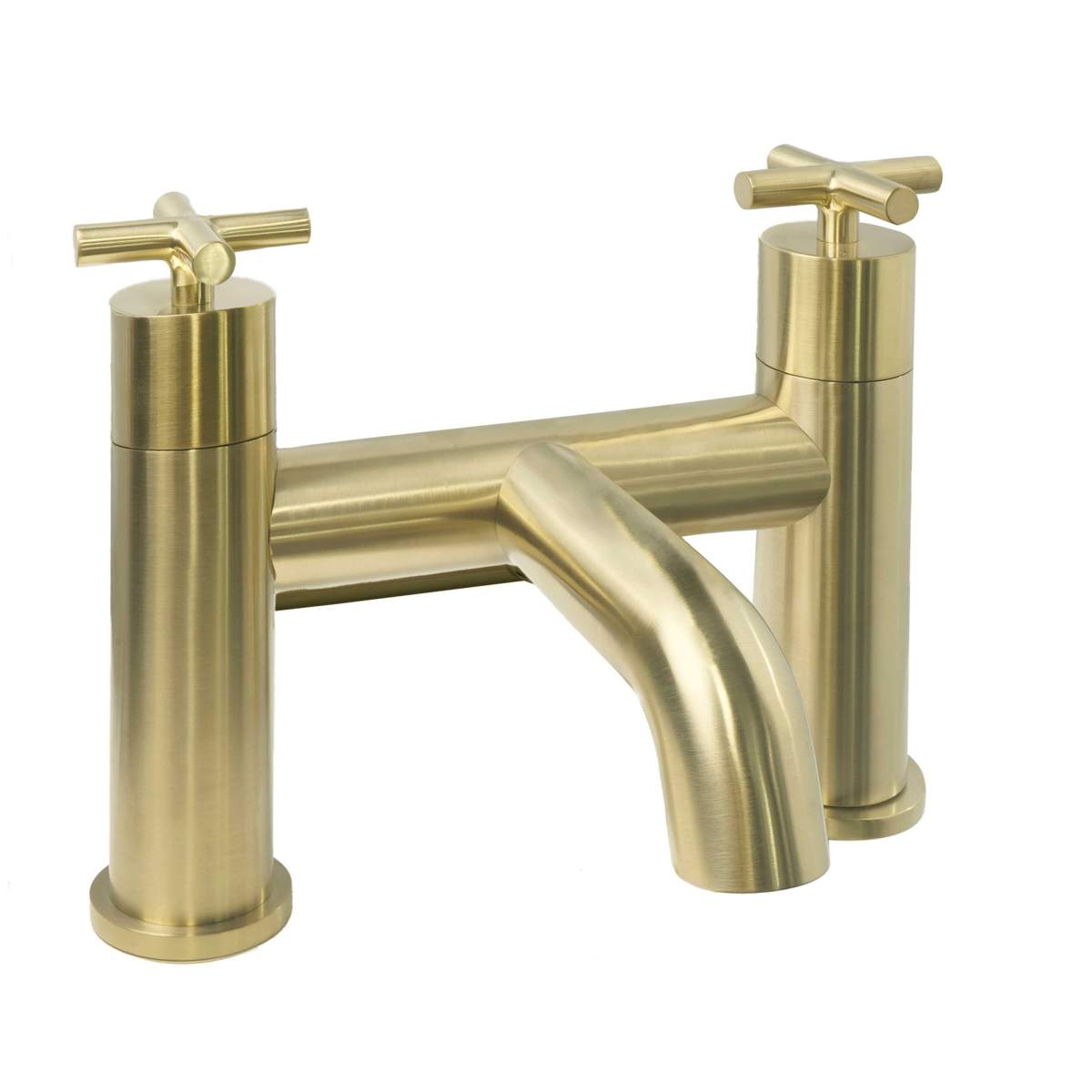 JTP Solex Brushed Brass Deck Mounted Bath Filler (66223BBR)