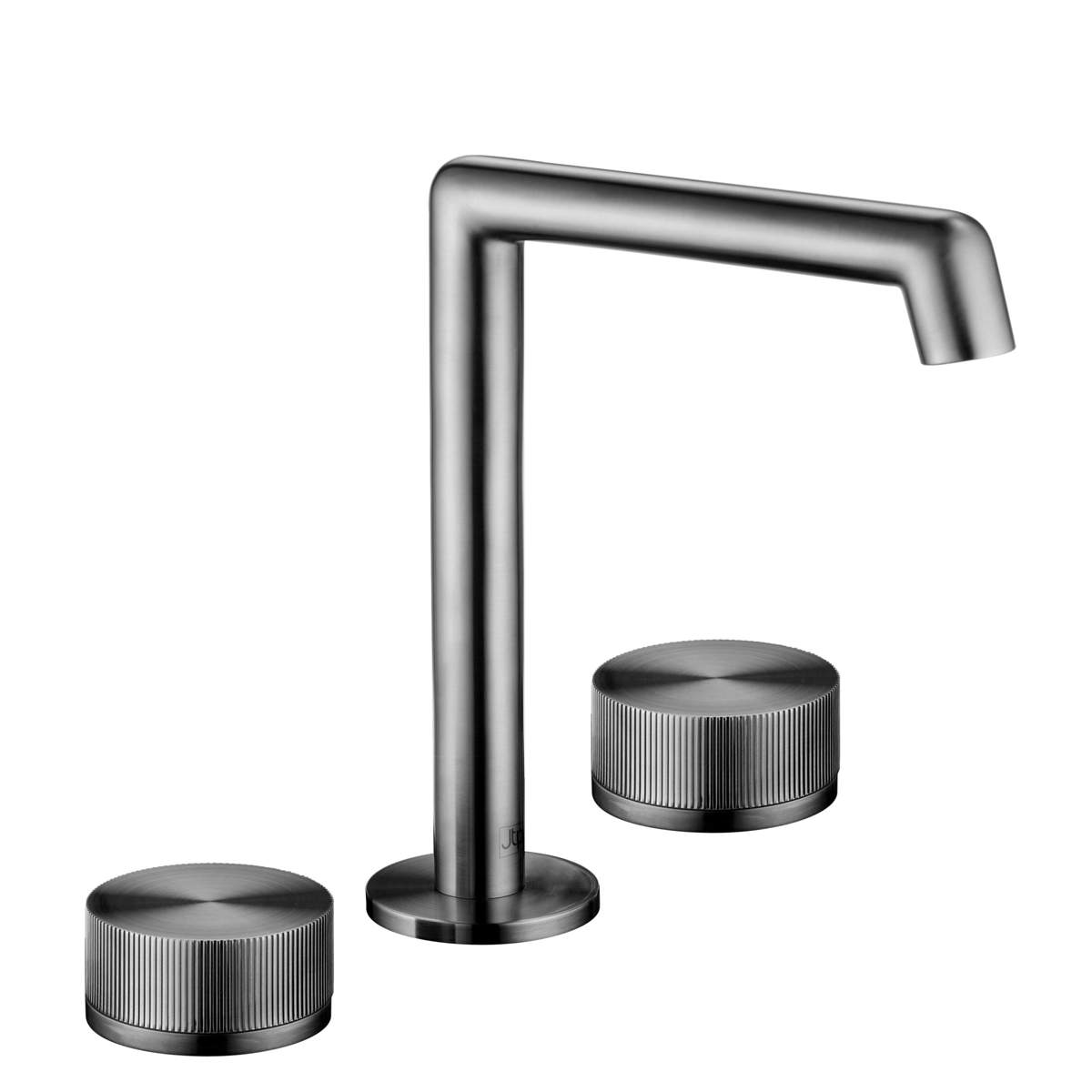 JTP Evo Brushed Black 3 Hole Deck Mounted Basin Mixer (67193BBL)