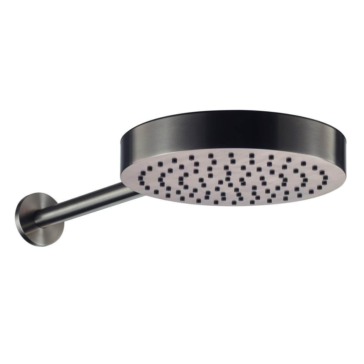 JTP Evo Brushed Black Shower Head and Arm (67400250BBL)