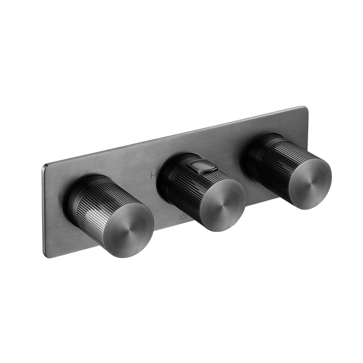 JTP Evo Brushed Black Thermostatic Concealed 2 Outlet Shower Valve (67693BBL)