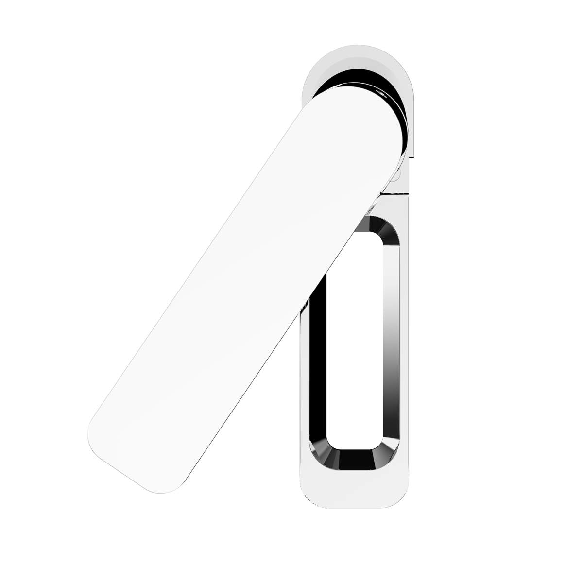 JTP Axel Single Lever Basin Mixer with Matt White Handle (74001MWH)