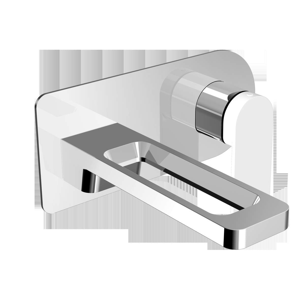 JTP Axel Single Lever Wall Mounted Basin Mixer with Matt White Handle (74231MWH)