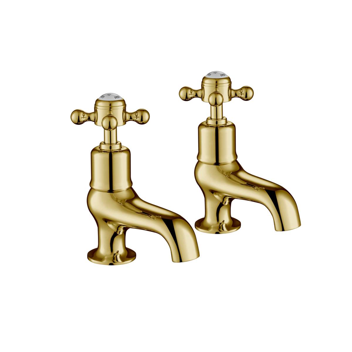 JTP Grosvenor Cross Antique Brass Edition Bath Taps (76015G)