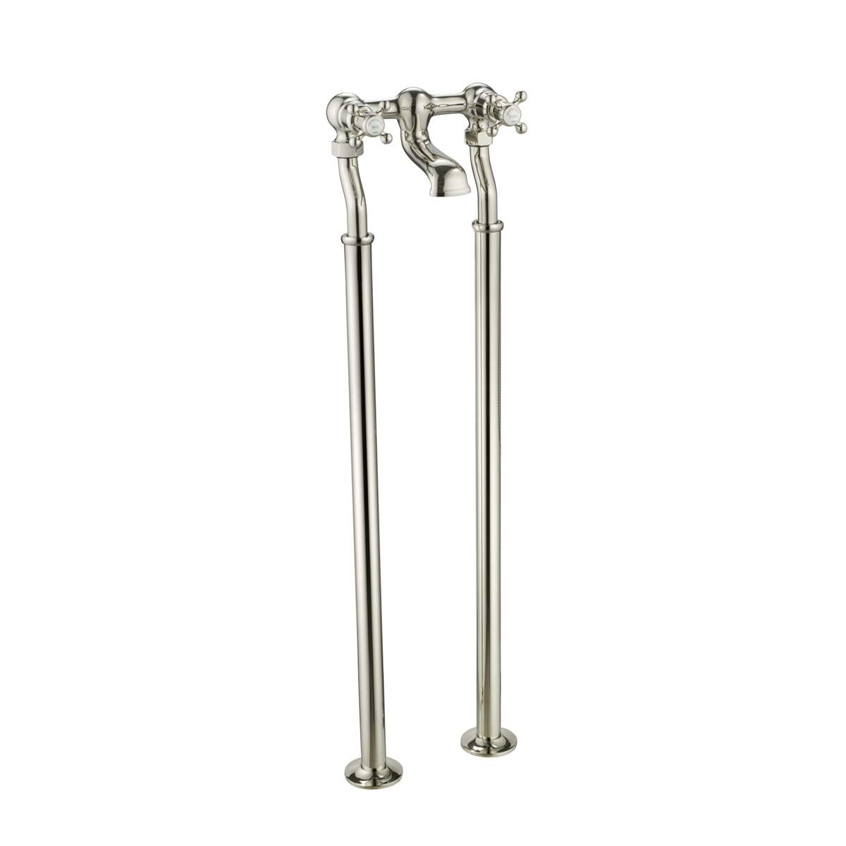 JTP Grosvenor Cross Nickel Freestanding Bath Filler (76223FSNK)