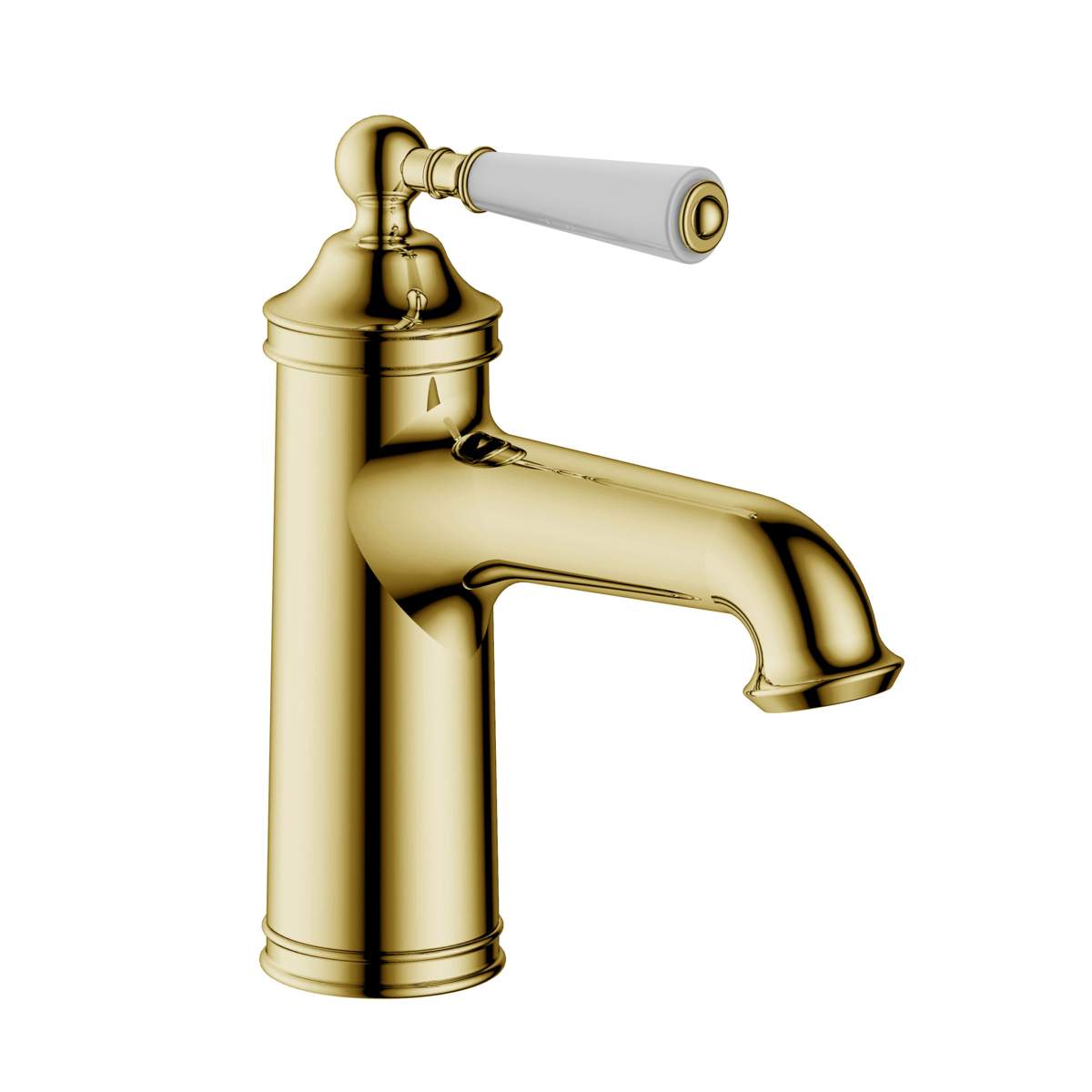 JTP Grosvenor Cross Antique Brass Edition Single Lever Basin Mixer (85001G)