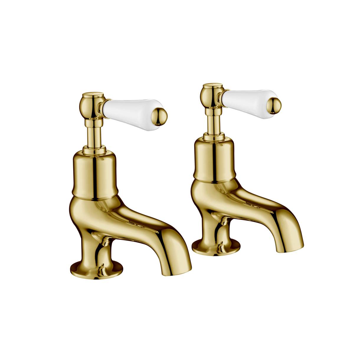 JTP Grosvenor Lever Antique Brass Edition Bath Taps (85015G)